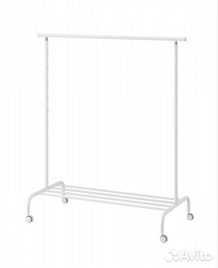 Напольная вешалка икеа ригга белый