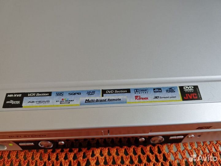 HiFi видеомагнитофон+CD/DVD плеер JVC HR XV 2