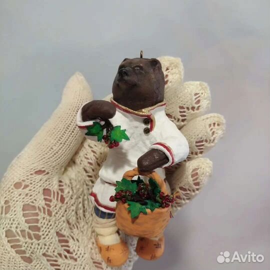 Ватная игрушка на ëлочку