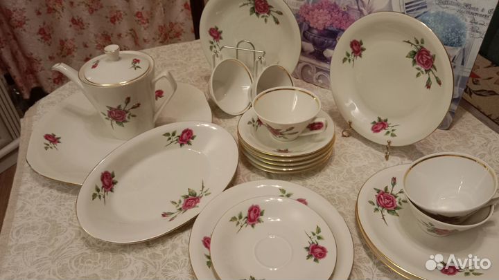 Чашки, чайник, Чайный сервиз СССР Польша