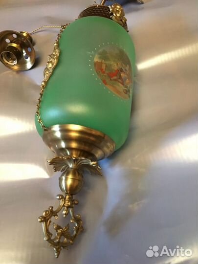 Люстра старинная, плафон- фонарь