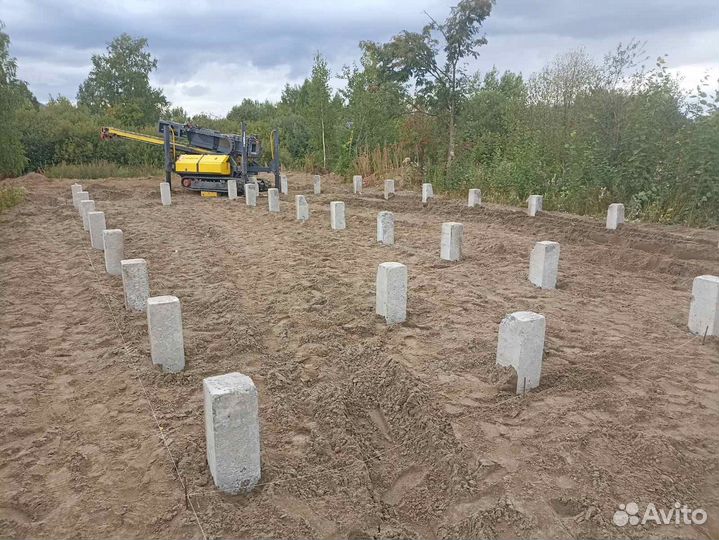 Свайные работы, монтаж жб свай