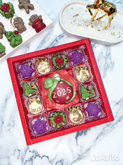 Шоколадный подарок на новый год