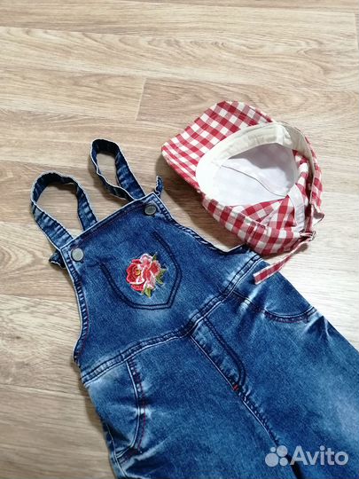 Джинсы девочка кепка