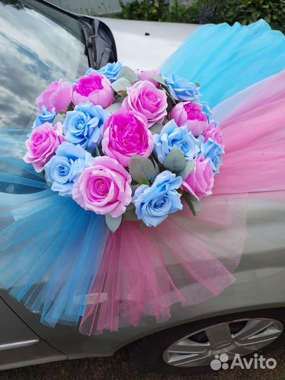 Свадебные украшения для автомобиля