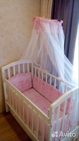 Бортики комплект постельный и балдахин