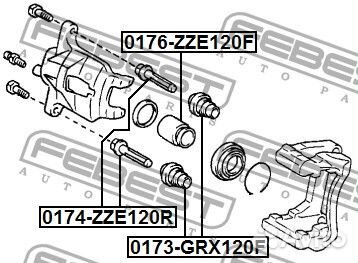 Втулка направляющая суппорта тормозного переднего