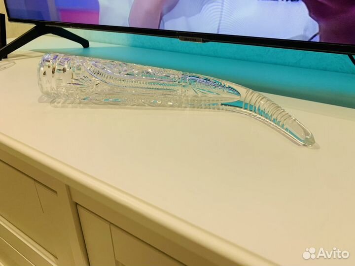 Хрустальный рог сувенирный