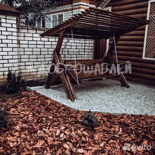 Качели садовые деревянные