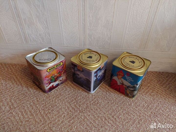 Жестяная банка для чая Индия СССР