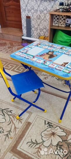 Детские стул и стол складные