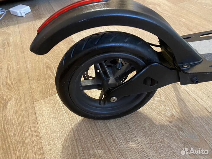 Самокат электрический в упаковке, чек