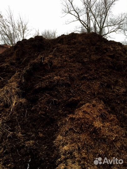 Навоз конский перегной удобрение мешки/россыпь