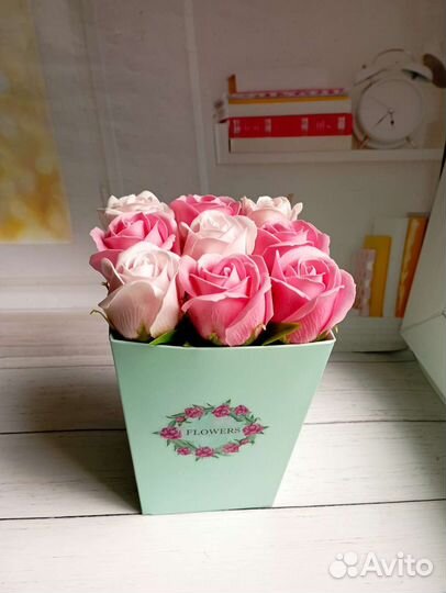 Букет из 9 пенных роз