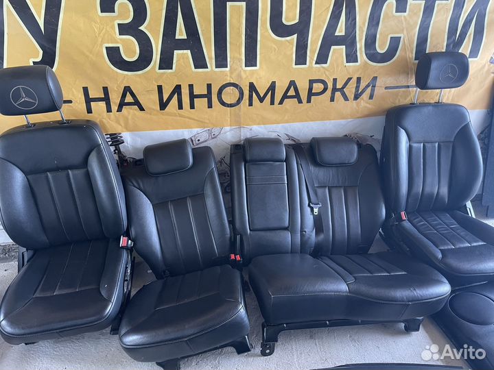 Салон Мерседес ML W164 черный