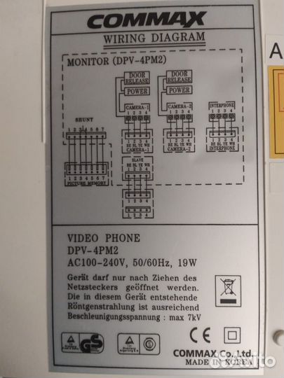 Видео домофон