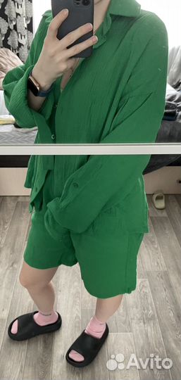 Летний женский костюм с шортами