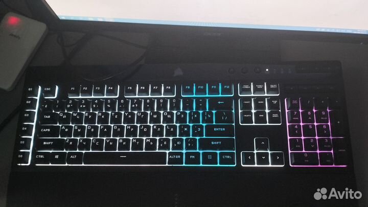 Игровая клавиатура Corsair K55 RGB pro black