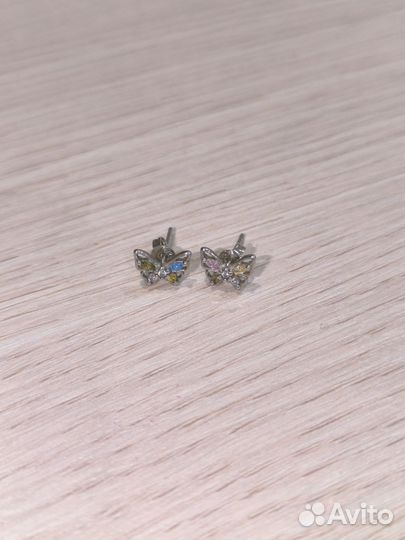 Серьги детские серебро