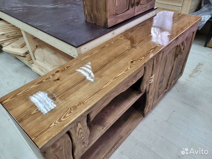 Кухня из массива дерева