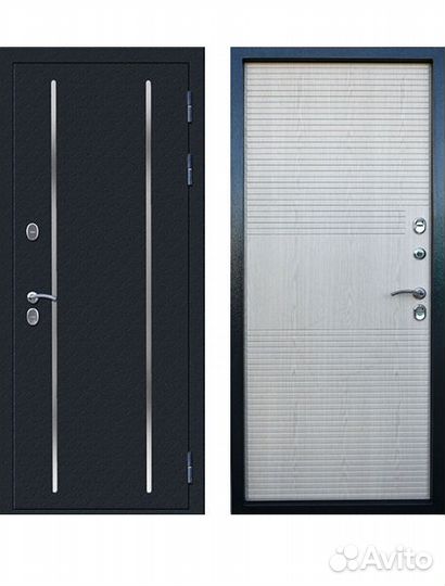 Входная дверь для коттеджа Гарда Изотерма серебро