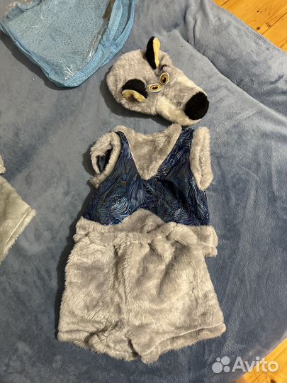 Новогодний костюм для мальчика 110 зайчик