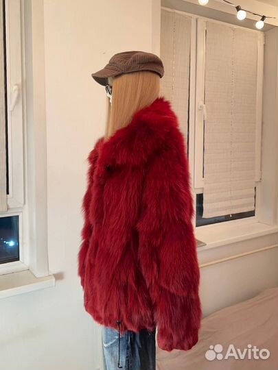 Винтажная шуба из песца