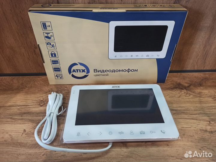 Монитор домофона atix AT-I-M711F/T White
