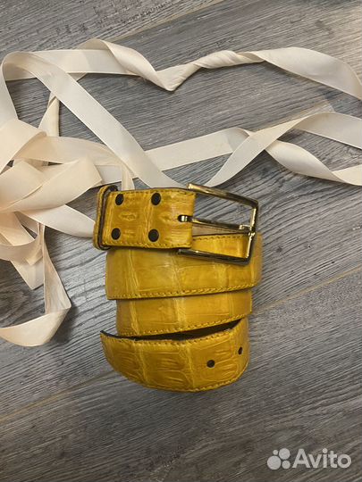 Ремень из кожи крокодила