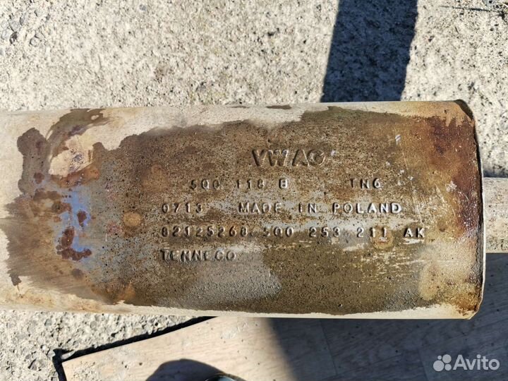 Глушитель skoda octavia a7 1.8 под передний привод