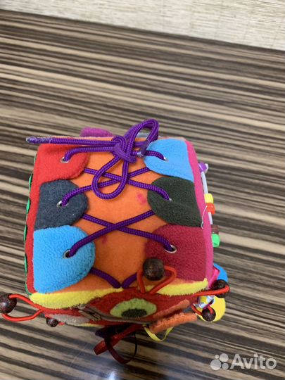 Куб Бизиборд (развивающие игрушки из флиса