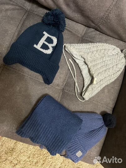 Шапка шарф для мальчика