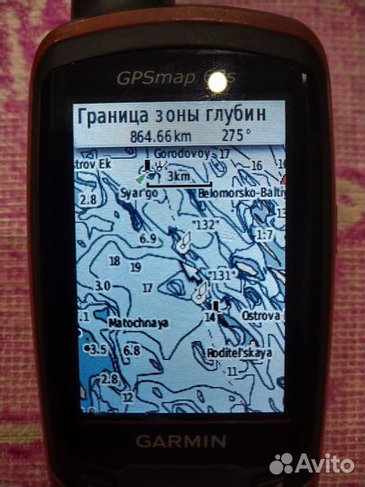 Карта глубин внутренних вод РФ для Garmin