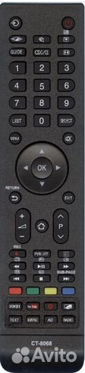 Пульт Toshiba CT-8068 для телевизора