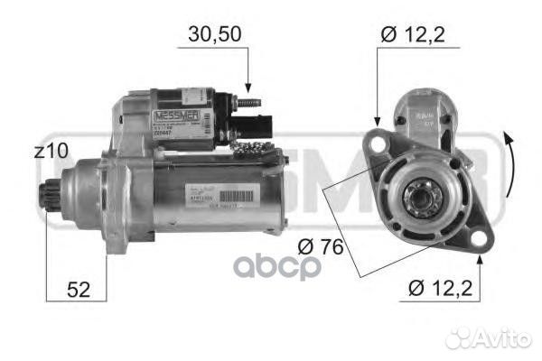 220447/220447A ERA Стартер VW Golf-V, Jetta-III