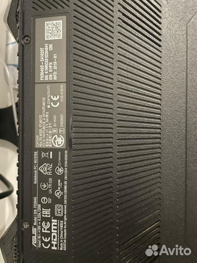 Игровой ноутбук asus