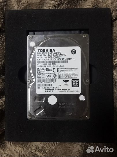 Жесткий диск toshiba