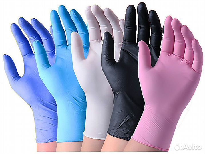 Перчатки медицинские латексные белые