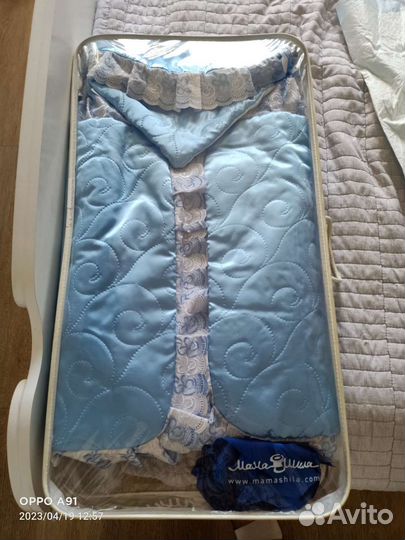 Конверт на выписку для мальчика весна