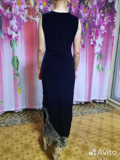 Вечернее платье, 46 размер, чёрное