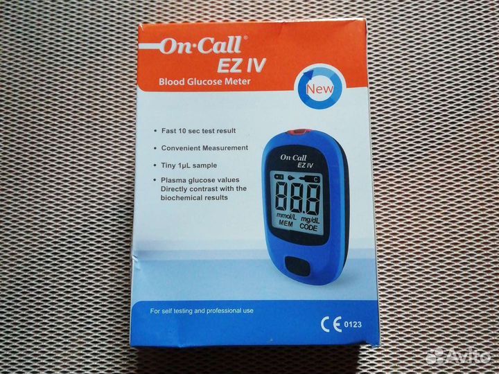 Глюкометр новый On Call EZ IV в упаковке