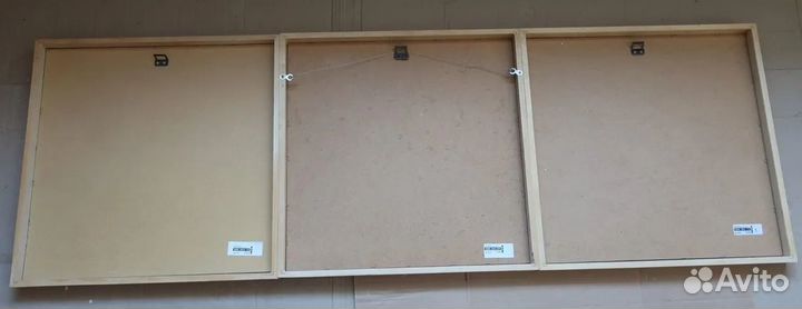 Три постера икея в рамах. 47.5*47.5см, IKEA, рибб