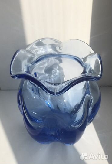Ваза Бутон.Чешское стекло