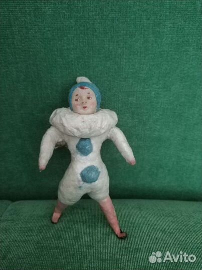 Арлекин из ваты раритет