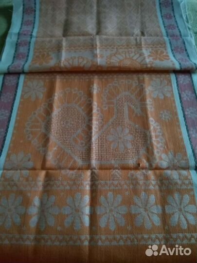 Полотенца времён СССР: лён - жаккард, вафельные