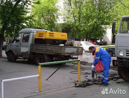 Аренда компрессора с отбойными молотками