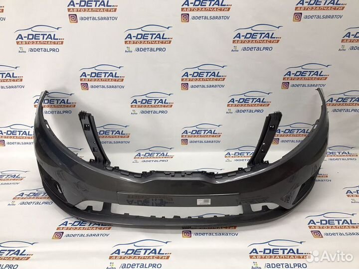 Бампер передний Kia Rio 3 (2011-2015) Серый