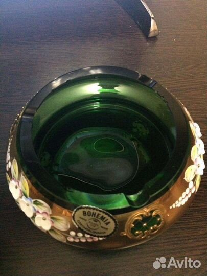 Пепельница богемо с лепкой