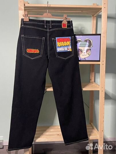 Джинсы черные широкие empyre