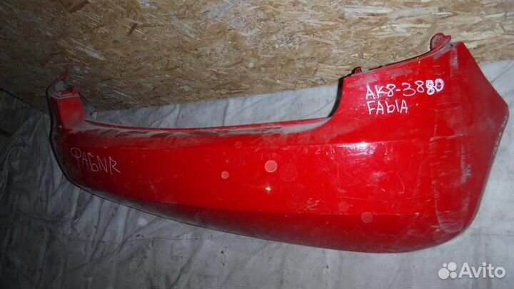 Бампер задний Skoda Fabia II (5J) 2007-2014